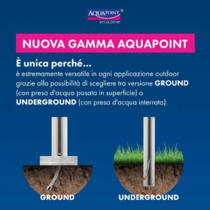 The magic of Aquapoint: Ground and Underground models for outdoor irrigation